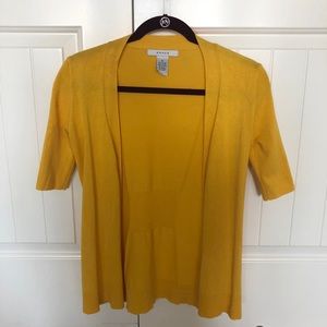 NWOT Yellow Cardigan Size XS